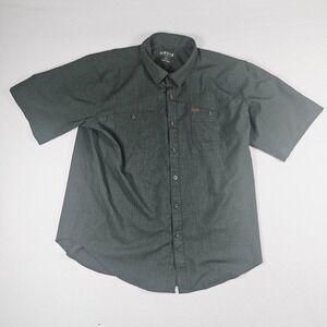 Orvis Fishing Shirt Men's 2XL Green Short‎ Sleeve Lightweight Quick Dry Outdoor